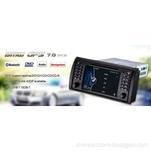 Car DVD Player with GPS Navigation Stereo System for BMW E39 E53 X5